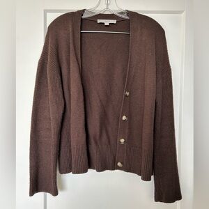 LOFT brown cardigan